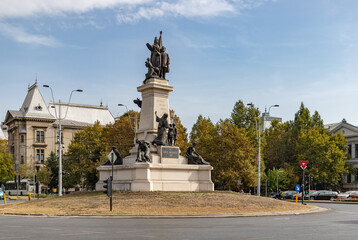 Fototapeta na wymiar Monument of Ion C. Bratianu