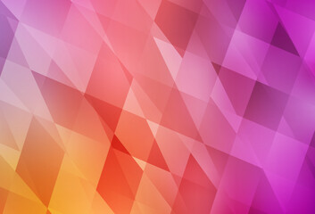 Obraz premium Light Pink, Yellow vector layout with lines, rectangles.