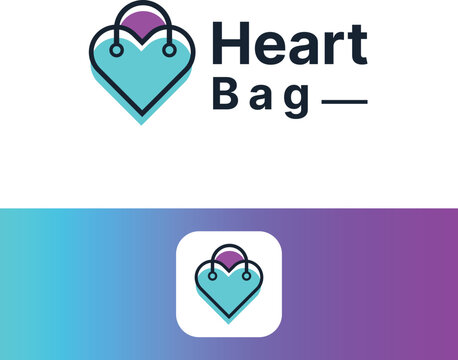 Heart bag logo