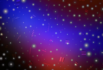 Obraz premium Dark Blue, Red vector background in Xmas style.