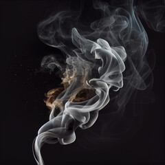 Fototapeta premium smoke on Black and Gold