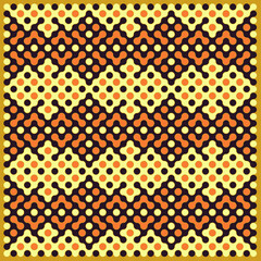 Multicolor truchet tiling connections illustration