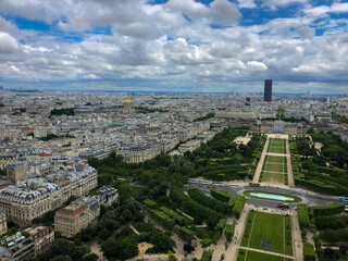 view from eiffel tower, paris 