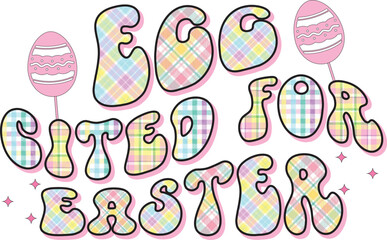 Retro easter day sublimation design
