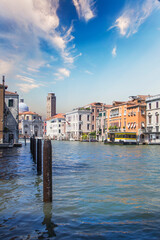 Beautiful view of the Grand Canal, Venice, Italy