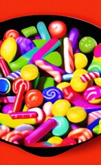 Fototapeta na wymiar colorful jelly beans