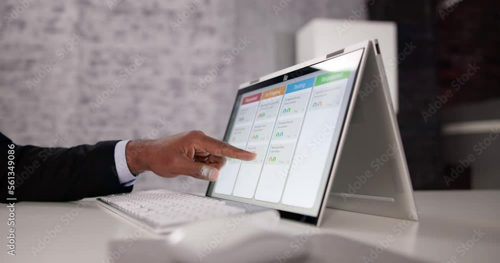 Poster Kanban Project Schedule Management Software App