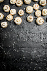 Fresh fragrant mushrooms.