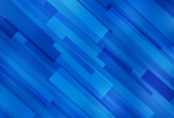 Naklejka premium Light BLUE vector backdrop with rhombus.