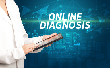 doctor writes notes on the clipboard, medical diagnosis concept