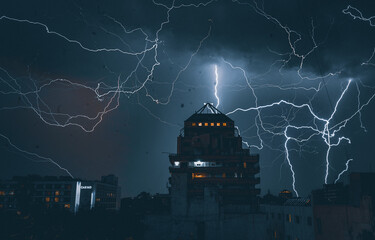 Rayos de tormenta