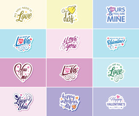 Valentine's Day: A Time for Romance and Beautiful Artistry Stickers