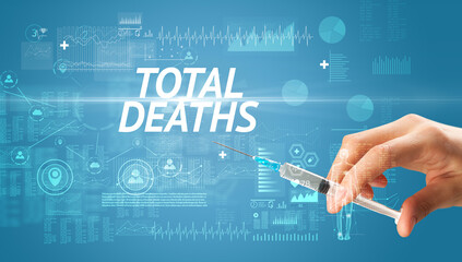 Syringe needle with virus vaccine