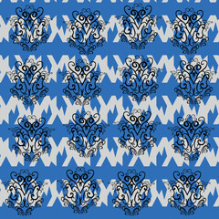 baroque pattern with geo background
