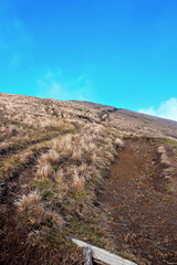panorama from the path to antola mountain liguria italy
