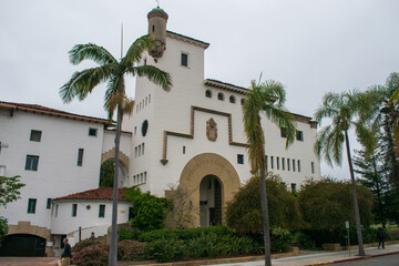 Fototapeta premium Santa Barbara, California, USA, Santa Barbara Courthouse