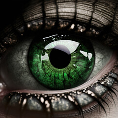 green eye person