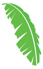 Banana Pattern Leaf Vector Design Illustration