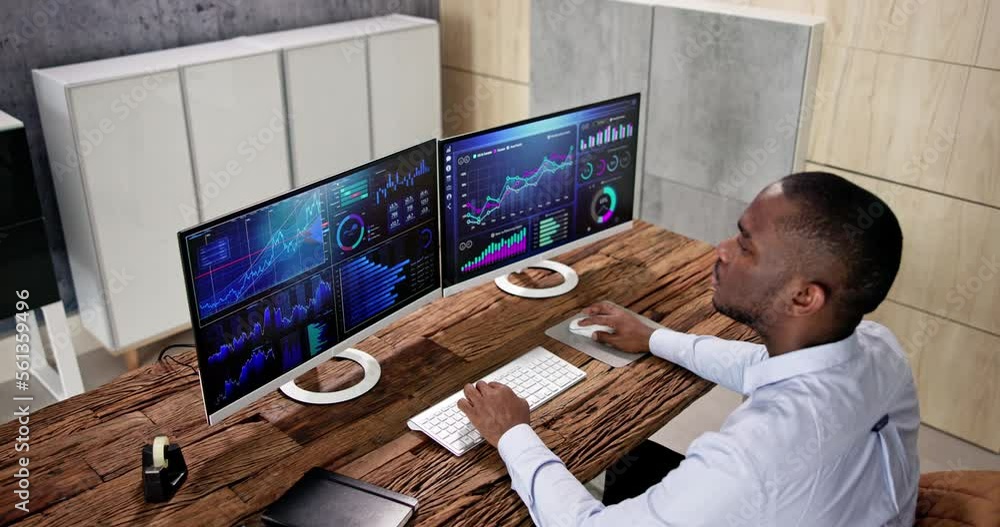 Poster business data analytics dashboard