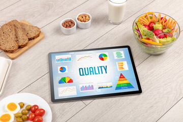 Organic food and tablet pc