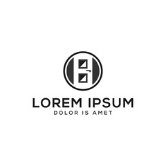 Icon Door Vector Design, interior sign door vector