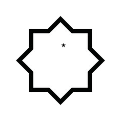 Eid Mubarak Vector Symbol design flat modern