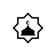 Icon Mubarak Islamic Vector - islamic sillhouette mosque vector illustration design