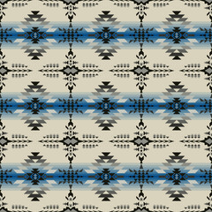 Native American Southwest seamless pattern. Ethnic Geometric design wallpaper, fabric, cover, textile, rug, blanket.