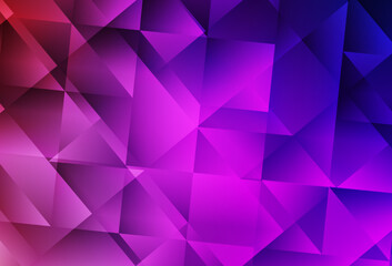 Fototapeta premium Light Purple, Pink vector triangle mosaic template.