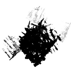 Naklejka premium Minimalist watercolor design element, stain or smudge painting, brush stroke paint isolated object with transparent background, overlay square graphic illustration for social media posts