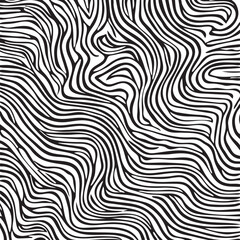 Zebra-inspired vector design of black and white curved lines, perfect for adding a bold and graphic touch to any project. Stylish vector illustration featuring zebra-patterned black and white lines, g