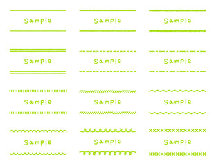 クレヨン素材のいろいろなフレームセット