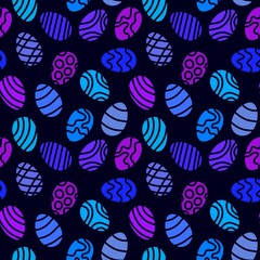 Easter eggs seamless spring pattern for kids clothes print and notebooks and wrapping paper and fabrics