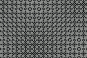 Fototapeta premium Seamless Painting Geometric Symmetry Print Fabric Wrapping Textile Tile Background Texture Graphic Design Fashion Interior Style Wallpaper Creativity Shape Art Vintage Creative Pattern