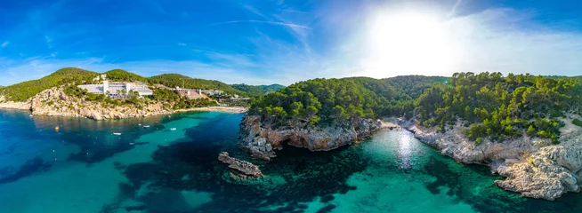 Foto op Canvas Beach of Port Sant Miquel, Ibiza island in Spain © Martin Valigursky