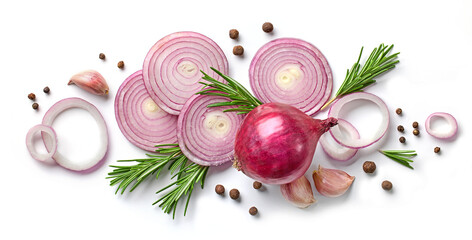 red onions and spices