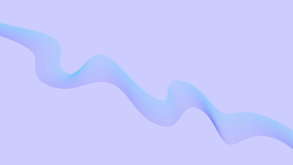Purple Background Pastel Blue wave lines Pastel Blue waves.  Abstract digital wave Flow. Line Vector illustration for tech futuristic innovation concept modern Background Graphic design Lilac color