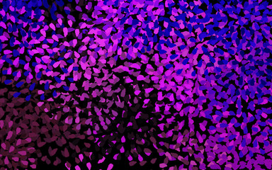 Fototapeta premium Dark Purple, Pink vector pattern with random forms.