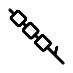 marshmallow linear vector icon, vector illustration