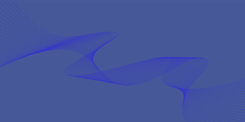 Dark background Blue wave lines. Flowing waves design. Abstract digital equalizer sound wave. Flow. Dim Blue Line Vector illustration for tech futuristic innovation concept background. Graphic design 