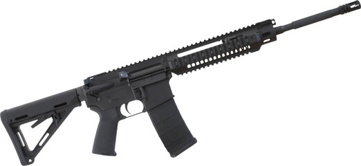 AR-15 with a high capacity magazine
