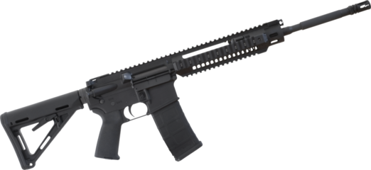 AR-15 with a high capacity magazine