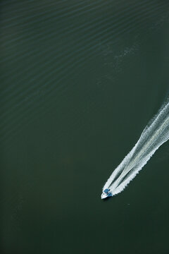 Aerial shoots of boats in and around the waterways of Wrightsville Beach, NC
