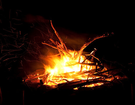 Bon Fire on a chilly evening.