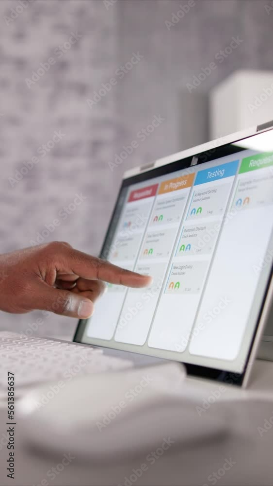 Aufkleber kanban project schedule management software app