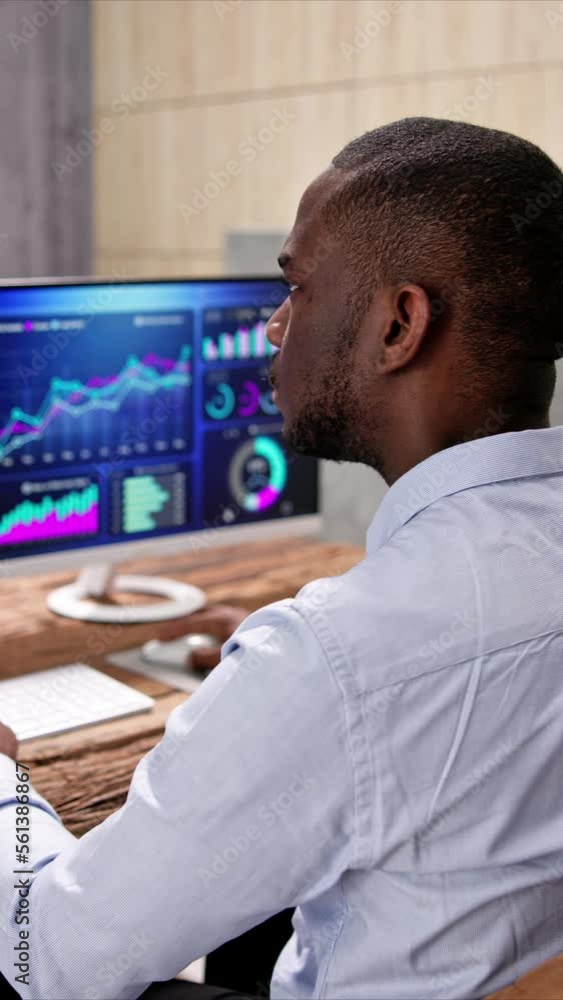 Poster business data analytics dashboard