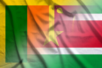 Sri Lanka and Suriname government flag international negotiation SUR LKA
