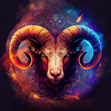 Aries Sign Images – Browse 414 Stock Photos, Vectors, and Video