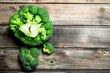 Fragrant fresh broccoli.