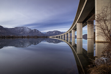 Bridge over river connection